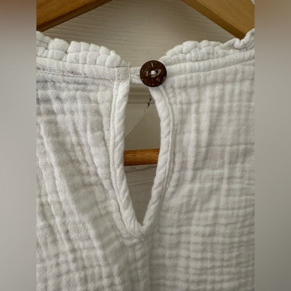 Shannon Passero cotton long sleeve white gauze shirt size small - Picture 5 of 12
